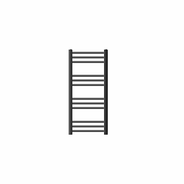 LuxeBath Badheizkörper Sahara 400x800 mm Anthrazit Gerade mit Seitenanschlu günstig online kaufen