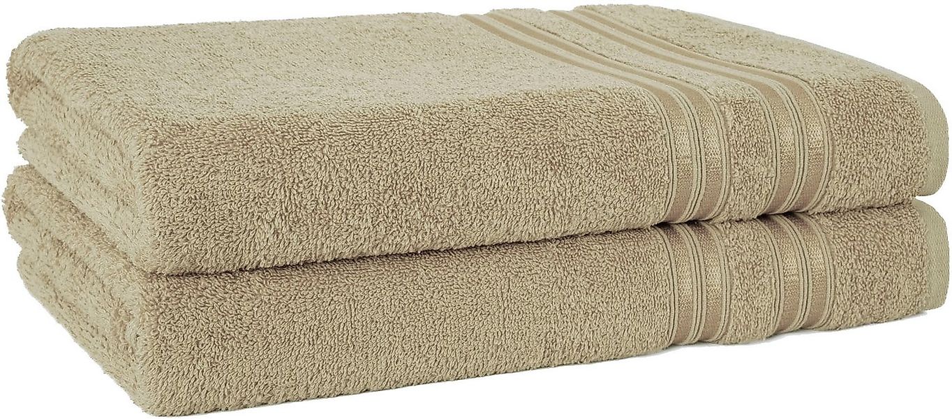 HAMMETEX Duschtuch 2er Set Badetücher 70x140 cm, 100% Baumwolle, Weich & Sa günstig online kaufen