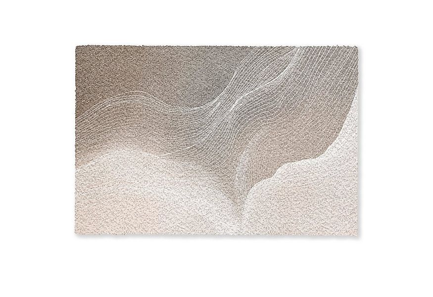 MuchoWow Fußmatte Wellenlinien - Luftströme - Harmonisch, Rechteckig, innen günstig online kaufen