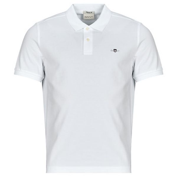 Gant Poloshirt REG SHIELD SS PIQUE POLO mit Logo und Flachstrickkragen 100% günstig online kaufen