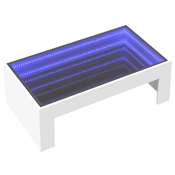vidaXL Couchtisch mit Infinity-LED Weiß 90x50x30 cm 847616 günstig online kaufen