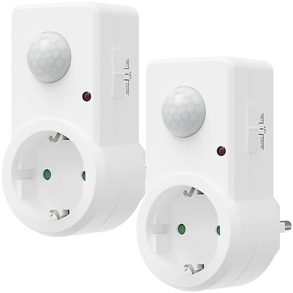 Oktaplex Sia Steckdose mit Bewegungsmelder 2er Set Infrarotsensor 9m Zwisch günstig online kaufen