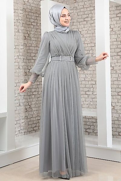 fashionshowcase Maxikleid Damen Kleid aus Tüll günstig online kaufen