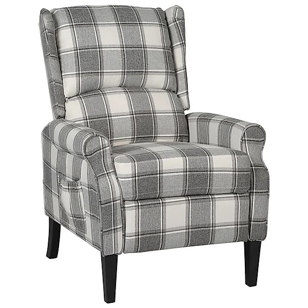 vidaXL Relaxsessel Verstellbar Weiß Grau Stoff 329306 günstig online kaufen