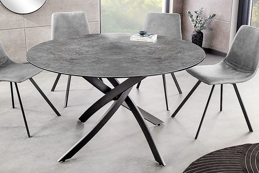 riess-ambiente Esstisch ALPINE 120cm anthrazit/schwarz · günstig online kaufen