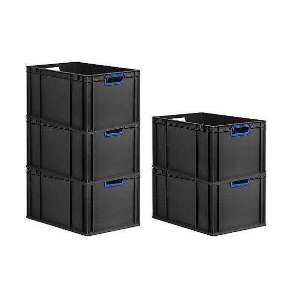 PROREGAL SparSet 5x Eurobox Nextgen Color HxBxT 32x40x60cm 65 Liter Griffe günstig online kaufen