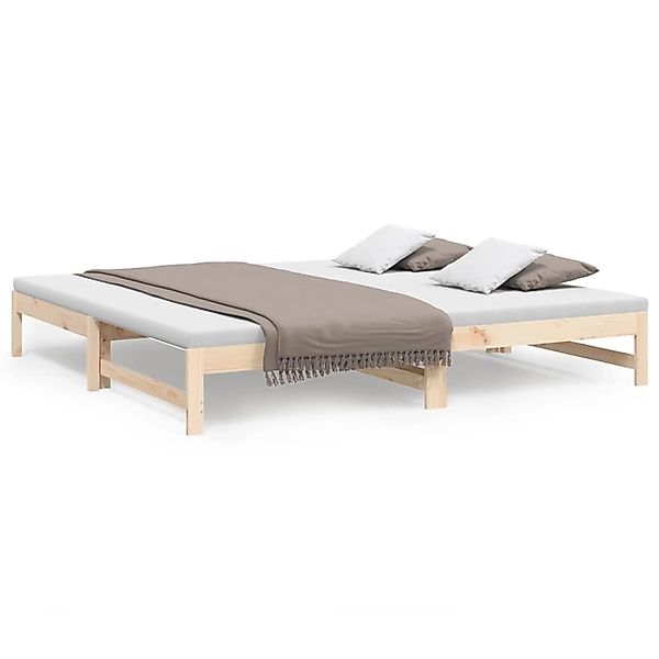 vidaXL Bett, Tagesbett Ausziehbar 2x(100x200) cm günstig online kaufen