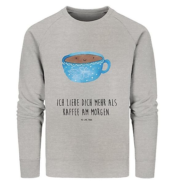 Mr. & Mrs. Panda Longpullover Kaffee Tasse Größe S - Heather Grey - Geschen günstig online kaufen