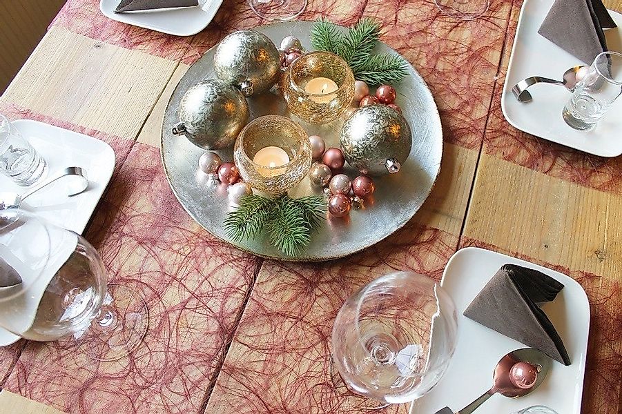 S.I. ZWARTZ BV Tischläufer SIZOWEB® Vlies METALLIC Dekorolle Tischläufer Ti günstig online kaufen