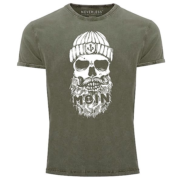 Neverless Print-Shirt Herren Vintage Shirt Moin günstig online kaufen