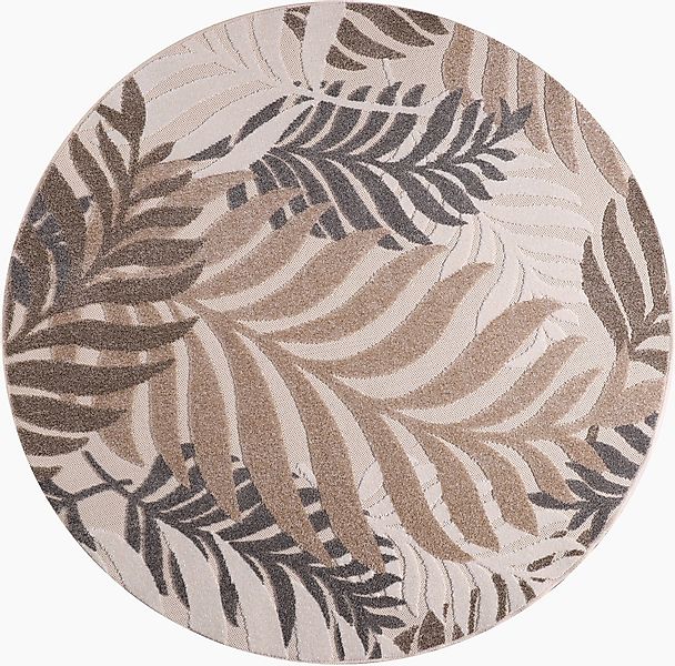Sanat Teppich »Floral Outdoor«, rund, 6 mm Höhe, In- und Outdoor geeignet, günstig online kaufen