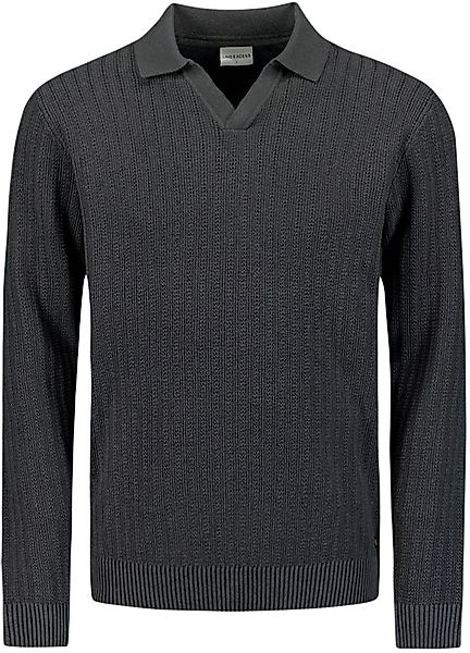 No Excess Longsleeve Poloshirt Riva Anthrazit - Größe XL günstig online kaufen