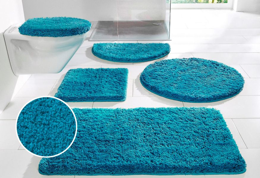 my home Badematte "Sanremo, Badvorleger, Badezimmer Teppich, sehr weich" Hö günstig online kaufen