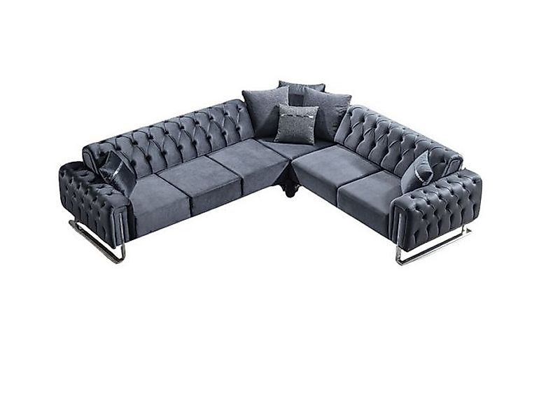 Villa Möbel Ecksofa Nova, Set, mit Relax-/Bettfunktion durch umklappbare Rü günstig online kaufen