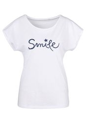 Beachtime T-Shirt "mit Frontdruck "Smile"" aus weicher Baumwoll-Qualität günstig online kaufen