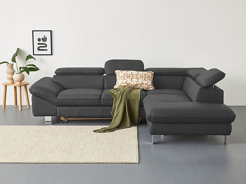 COTTA Ecksofa Driver L-Form, mit Kopfteilverstellung, günstig online kaufen