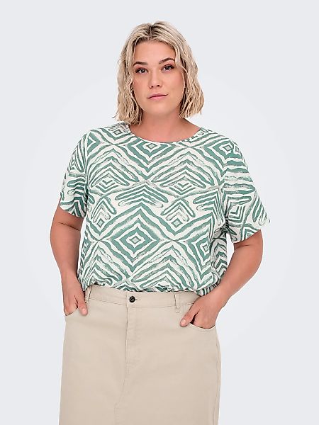 ONLY CARMAKOMA Shirtbluse "CARVICA SS TOP WVN NOOS" Materialmix, regular fi günstig online kaufen