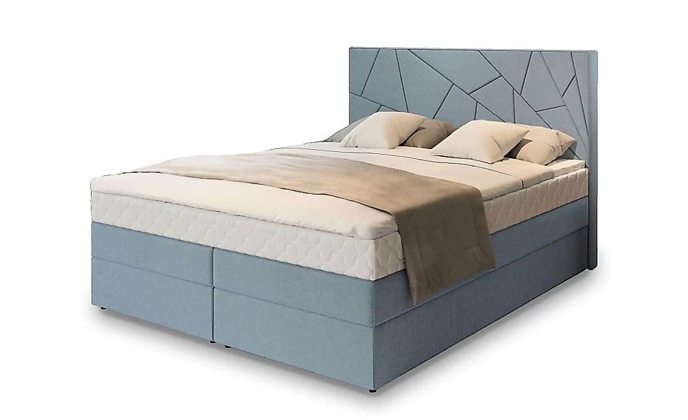 MASSENO Boxbett mit Bettkasten Trani ¦ blau ¦ Maße (cm): B: 140 H: 115 Bett günstig online kaufen