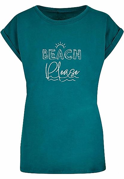 Merchcode T-Shirt "Merchcode Damen Ladies Beach Please Extended Shoulder Te günstig online kaufen
