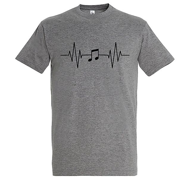 Youth Designz T-Shirt Heartbeat Musik Note Herren Shirt mit Music Frontprin günstig online kaufen