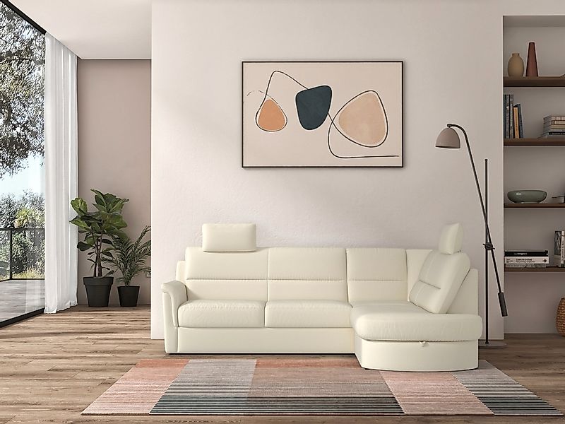 sit&more Ecksofa »Panini L-Form«, wahlweise mit Bettfunktion und Bettkasten günstig online kaufen