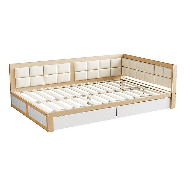 OKWISH Polsterbett Daybett Tagesbett Schlafsofa Doppelbett Stauraumbett Kin günstig online kaufen