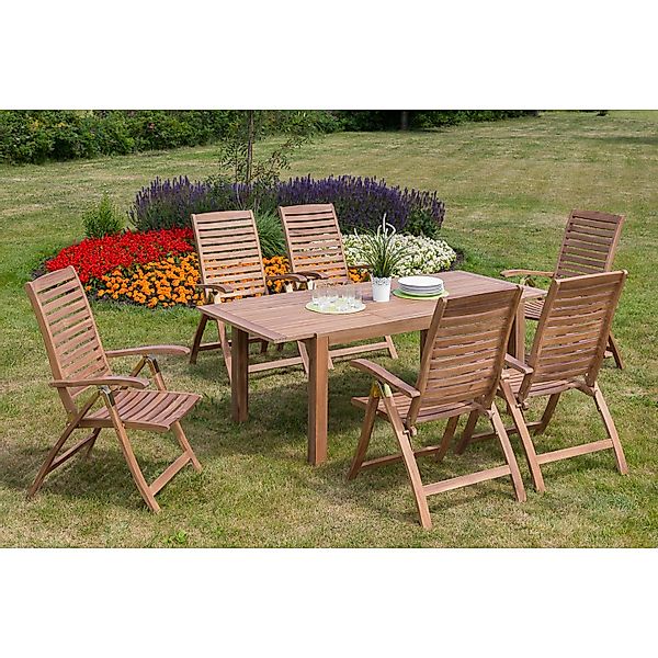 Gartenmöbel-Set Paraiba 7-tlg. Braun günstig online kaufen