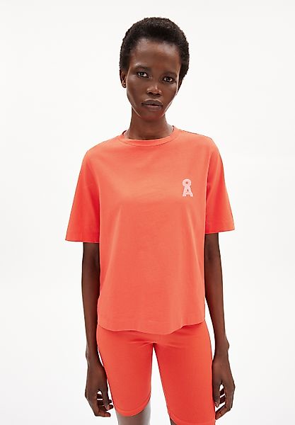 T-Shirt LAYAA CHEST ICON in hibiscus von ARMEDANGELS günstig online kaufen