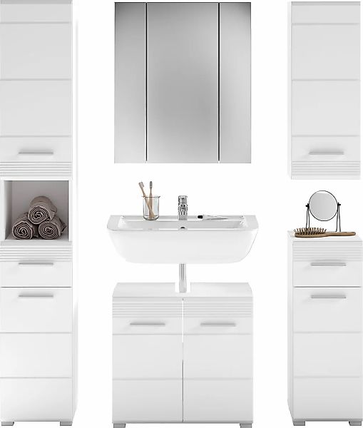 INOSIGN Badmöbel-Set "Malmö, 5 teilig, bestehend aus:" Set, 5 Stk. tlg. günstig online kaufen