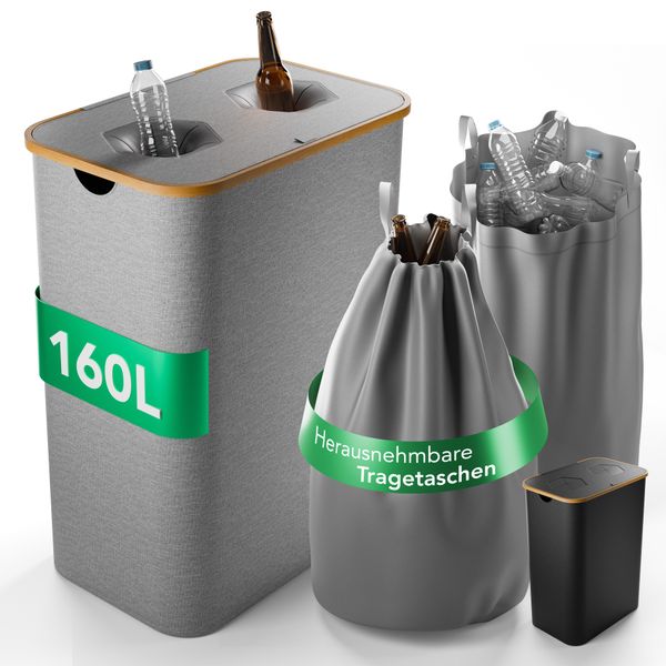 NewHabitat Flaschenkorb Pfandflaschen Sammelbehälter inkl. 2x günstig online kaufen