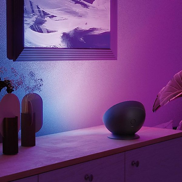 Hama Smart LED-Tischleuchte, schwarz WLAN, RGBW, dimmbar günstig online kaufen