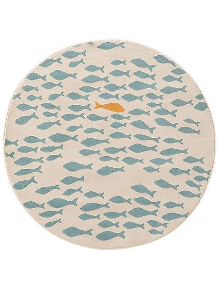 benuta Kinderteppich Fabius, rund, Höhe: 6 mm, Kunstfaser, Berber, Ethno-St günstig online kaufen