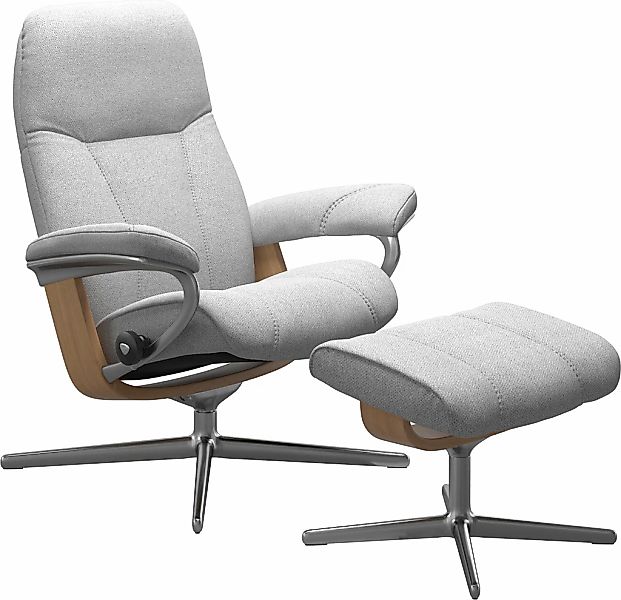 Stressless Relaxsessel "Consul", mit Cross Base, Größe S, M & L, Holzakzent günstig online kaufen