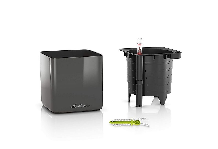 Lechuza® Kräutertopf Pflanztopf Cube Glossy 14 scarlet rot highgloss günstig online kaufen