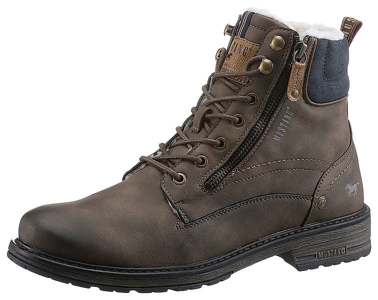 Mustang Shoes Schnürboots mit seitlichem Reißverschluss günstig online kaufen