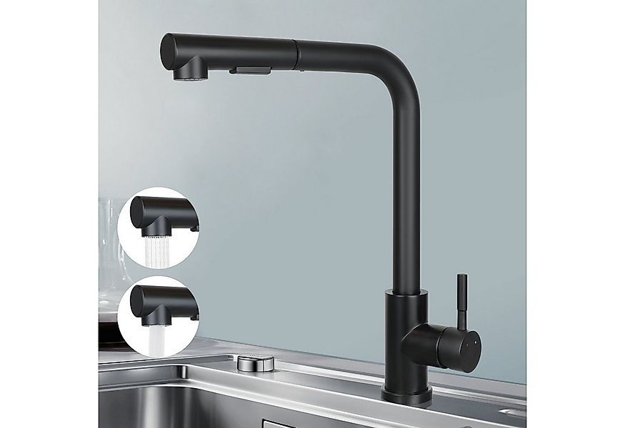 Nettlife Waschtischarmatur Ausziehbar Spültischarmatur 360° Drehbar Edelsta günstig online kaufen