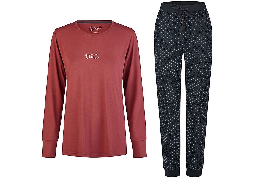 By Louise Schlafanzug by Louise Damen Pyjama Schlafanzug Nachtwäsche lang R günstig online kaufen