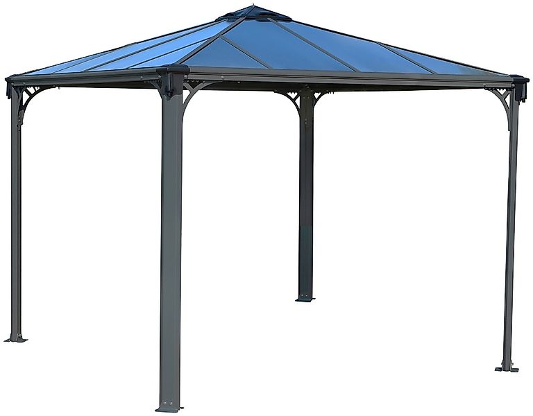 Canopia Gartenpavillon Palermo 3 x 3 Anthrazit günstig online kaufen