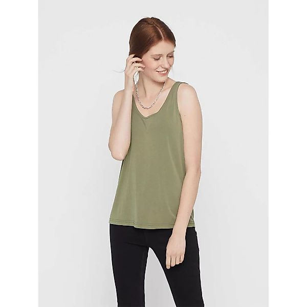 Pieces Kamala Ärmelloses T-shirt S Deep Lichen Green günstig online kaufen