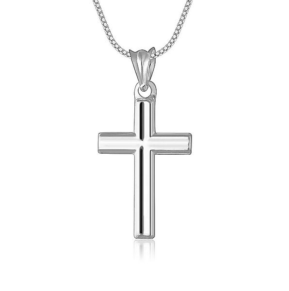 NAHLE Kette mit Anhänger Kreuz Silberkette Kreuz Kette (inklusive Schmuckbo günstig online kaufen