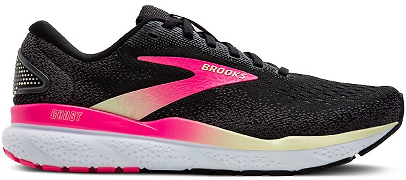 Brooks Laufschuh Ghost 16 BLACK/PINK/YELLOW Laufschuh günstig online kaufen