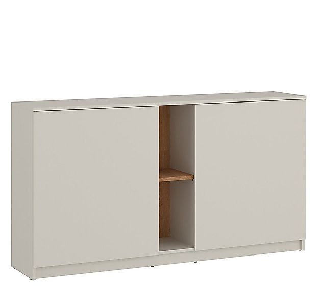 Lomadox Sideboard FIER-129, Kaschmir mit Eiche, 2 Türen, grifflos, Breite 1 günstig online kaufen