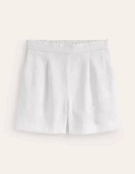 Hampstead Shorts aus Leinen Damen Boden, Weiß günstig online kaufen