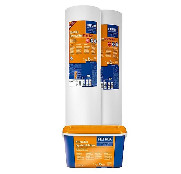 ERFURT Vliestapete KlimaTec Thermovlies Premium Dämmtapete + Kleber Systemk günstig online kaufen