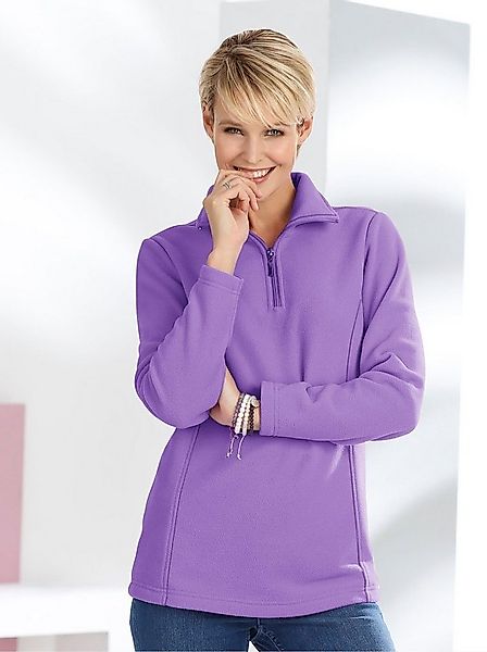 Sieh an! Fleeceshirt Fleece-Shirt Langarm Länge ca. 66 cm günstig online kaufen