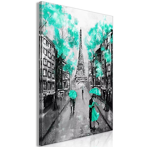 Wandbild - Paris Rendez-vous (1 Part) Vertical Green günstig online kaufen