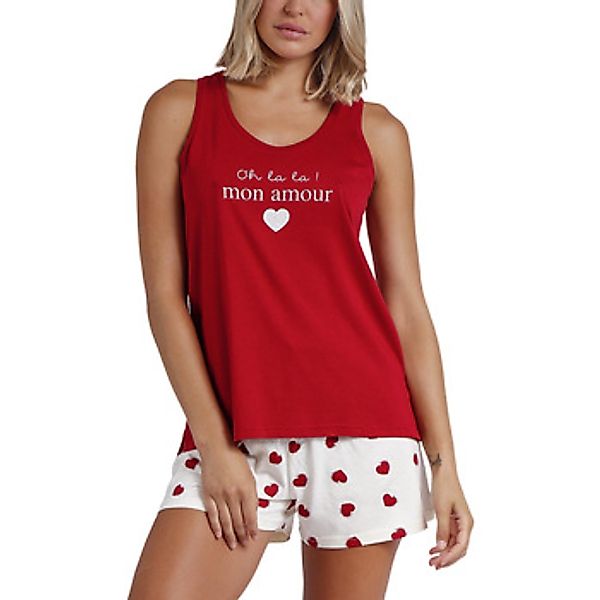 Admas  Pyjamas/ Nachthemden Pyjama Shorts Tank Top Dans Mon Coeur günstig online kaufen