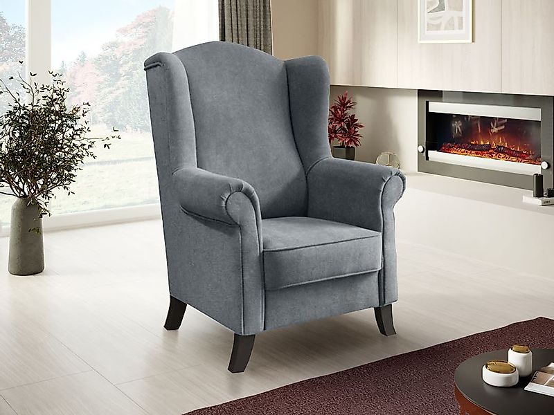 Beautysofa Ohrensessel Sessel Wohnzimmersessel Fernsehsessel LEONARDO günstig online kaufen