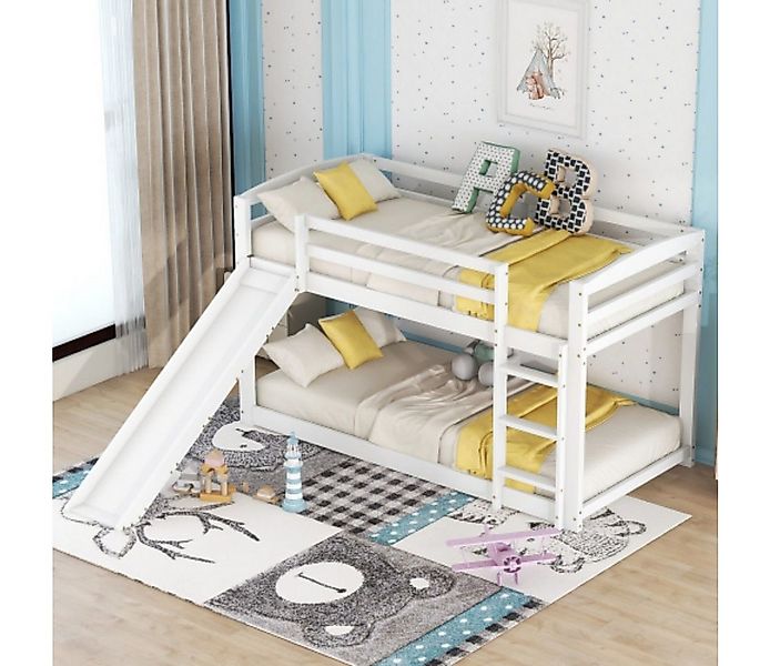 TavilaEcon Etagenbett Kinderbett Jugendbett, Massivholzrahmen, einfache Mon günstig online kaufen