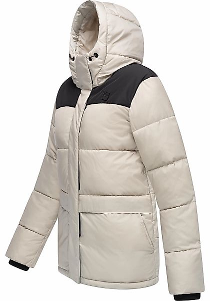 Ragwear Anorak "Wikesh" mit Kapuze stylische Winter Steppjacke mit Colourbl günstig online kaufen